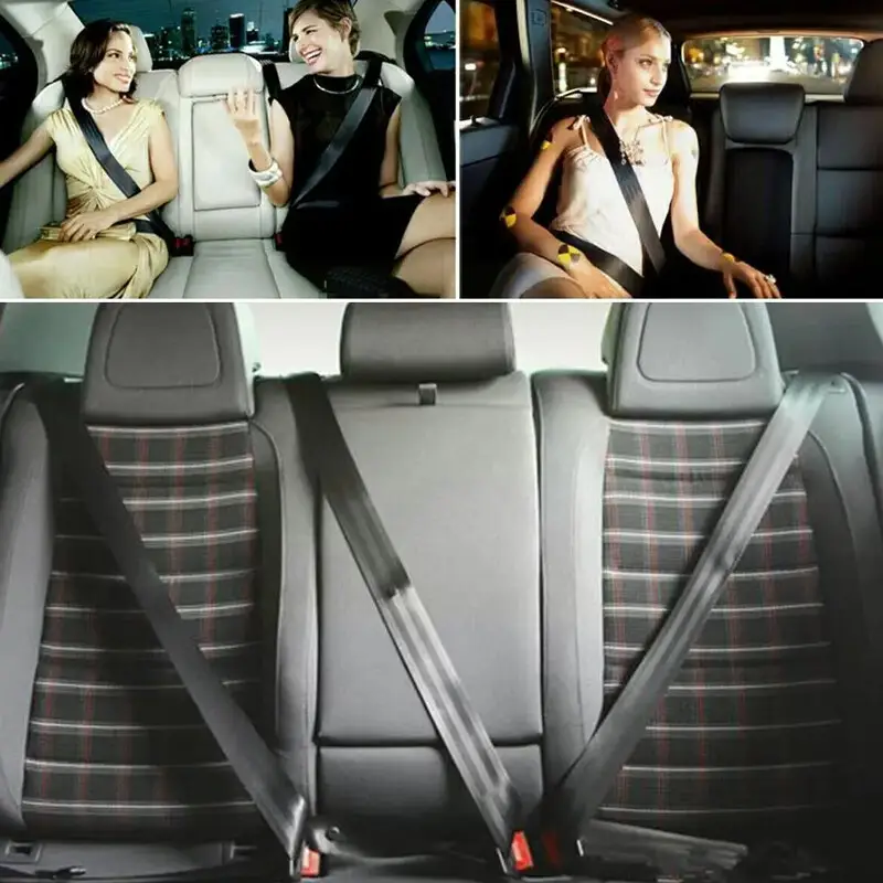 Universal 3 Point Inertia Seat Belt Kit Car Truck Adjustable Safety Belts UK