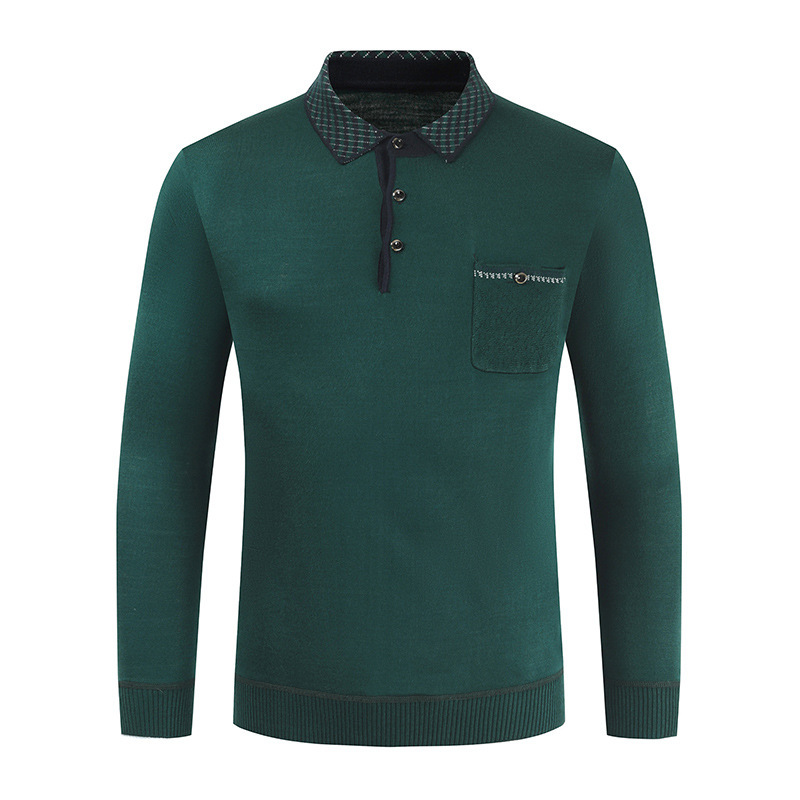 Korean Men's T-shirt Autumn And Winter New Style Amazon  Jacket Personality Lapel