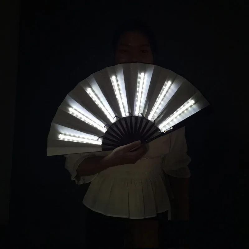 LED Luminous Fan Color Folding Fan – image 5