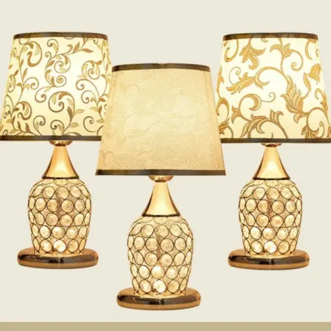 Crystal Table Lamp Modern Bedroom Warm