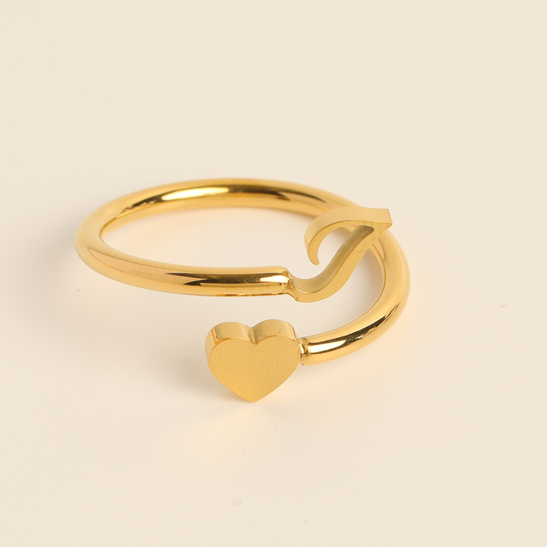 Letter 26 Letter Three-dimensional Love Tail Ring