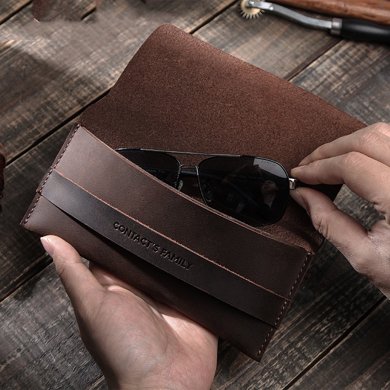 Étui à lunettes en cuir — Protection élégante pour voyage 2