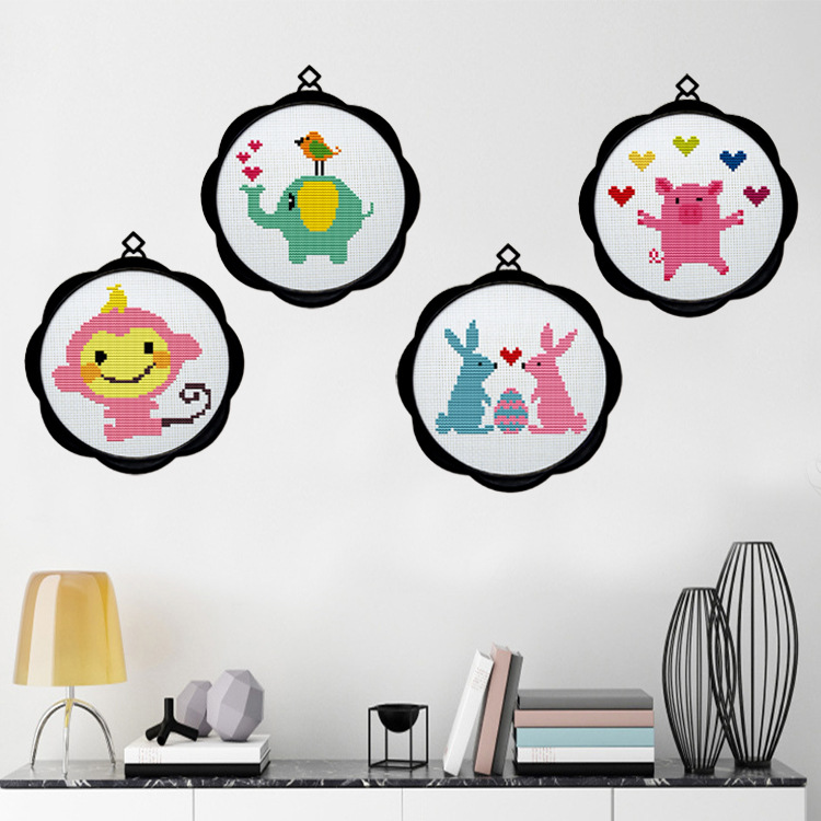 Home Fashion Embroidery Material Pack Animal Style