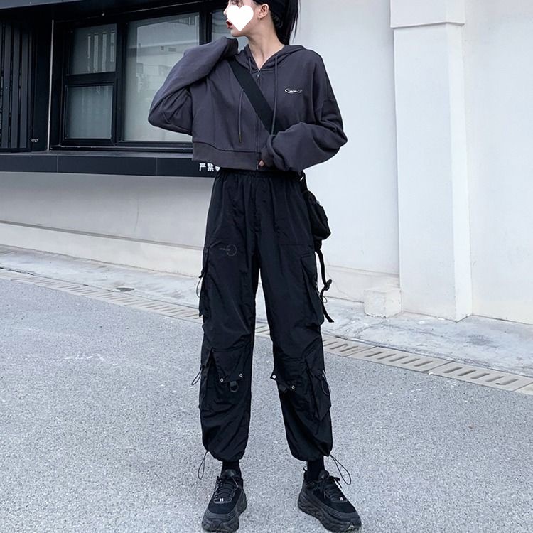 Title 5, Dark Overalls Womens Loose Casual Wide-leg Pan...