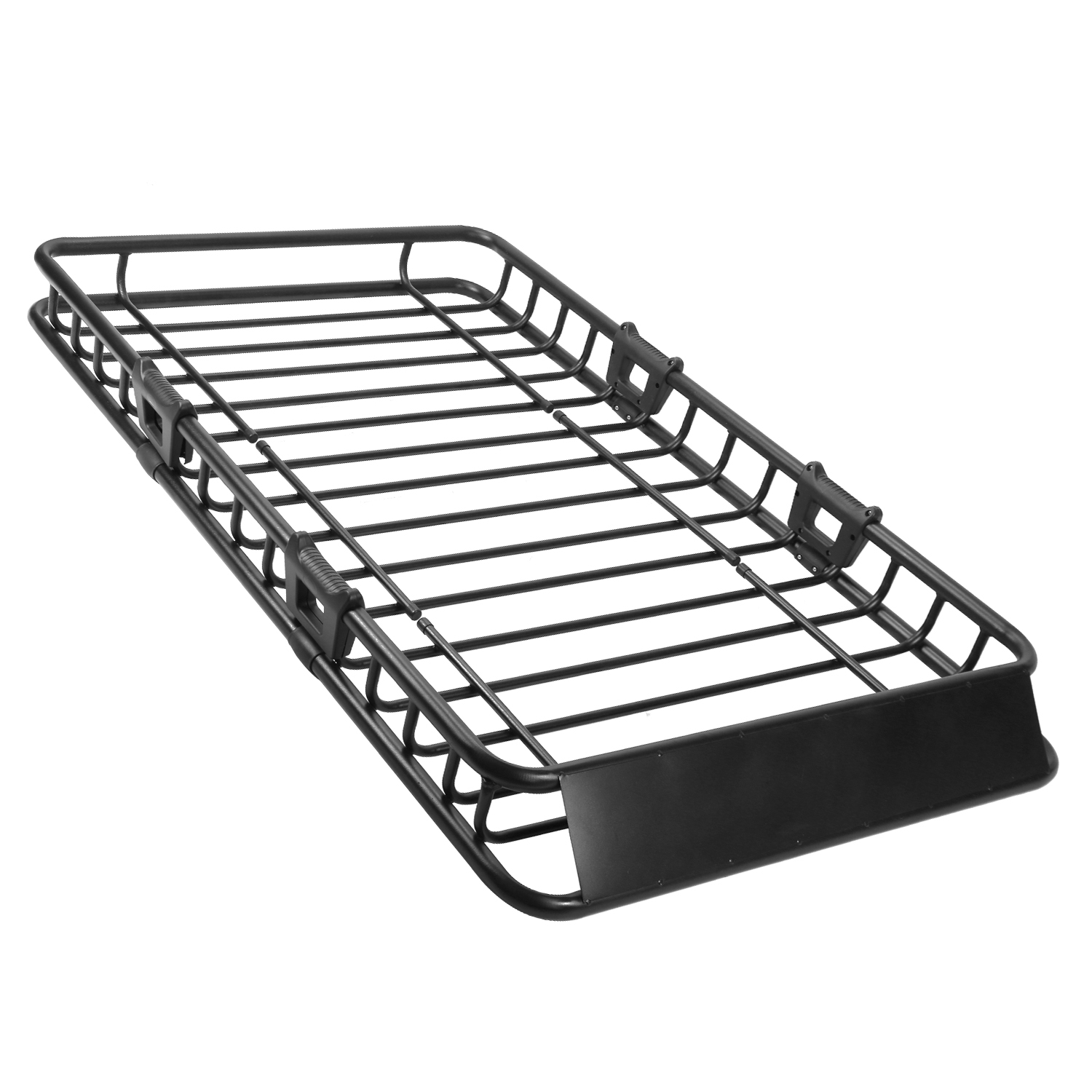 1Pc 63x39x6.3in Universal Roof Rack Cargo Carrier Car Top Luggage Holder Basket With Hook Strap Elastic Net — foto 7