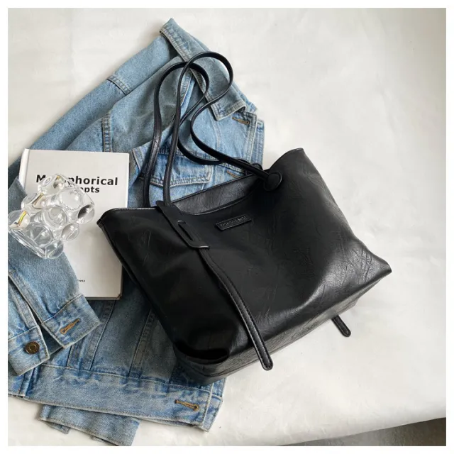 Leisure Retro Commuter Tote Bag Black - Shop at LoveMi