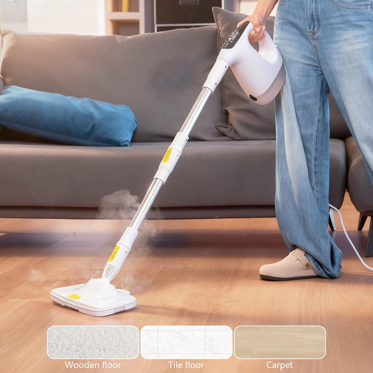 Handheld 10 In 1 Steam Cleaner - Portable With Mop - Steamer Clea — image 7