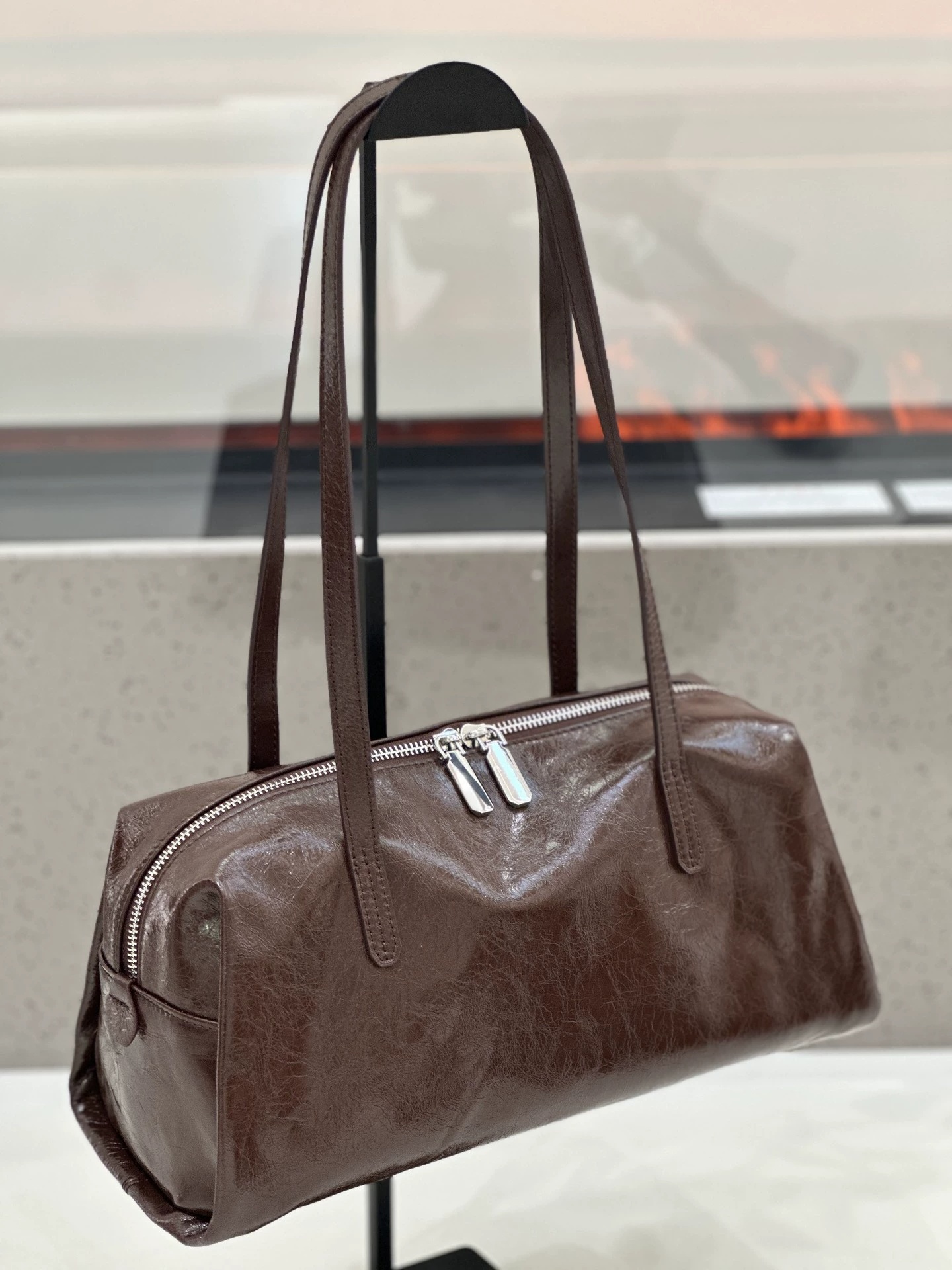 Sac pour femme en cuir véritable, cuir de vachette à grain supérieur