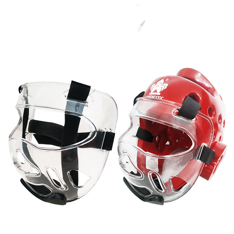 Transparent Removable Taekwondo Protective Belt Hole Helmet