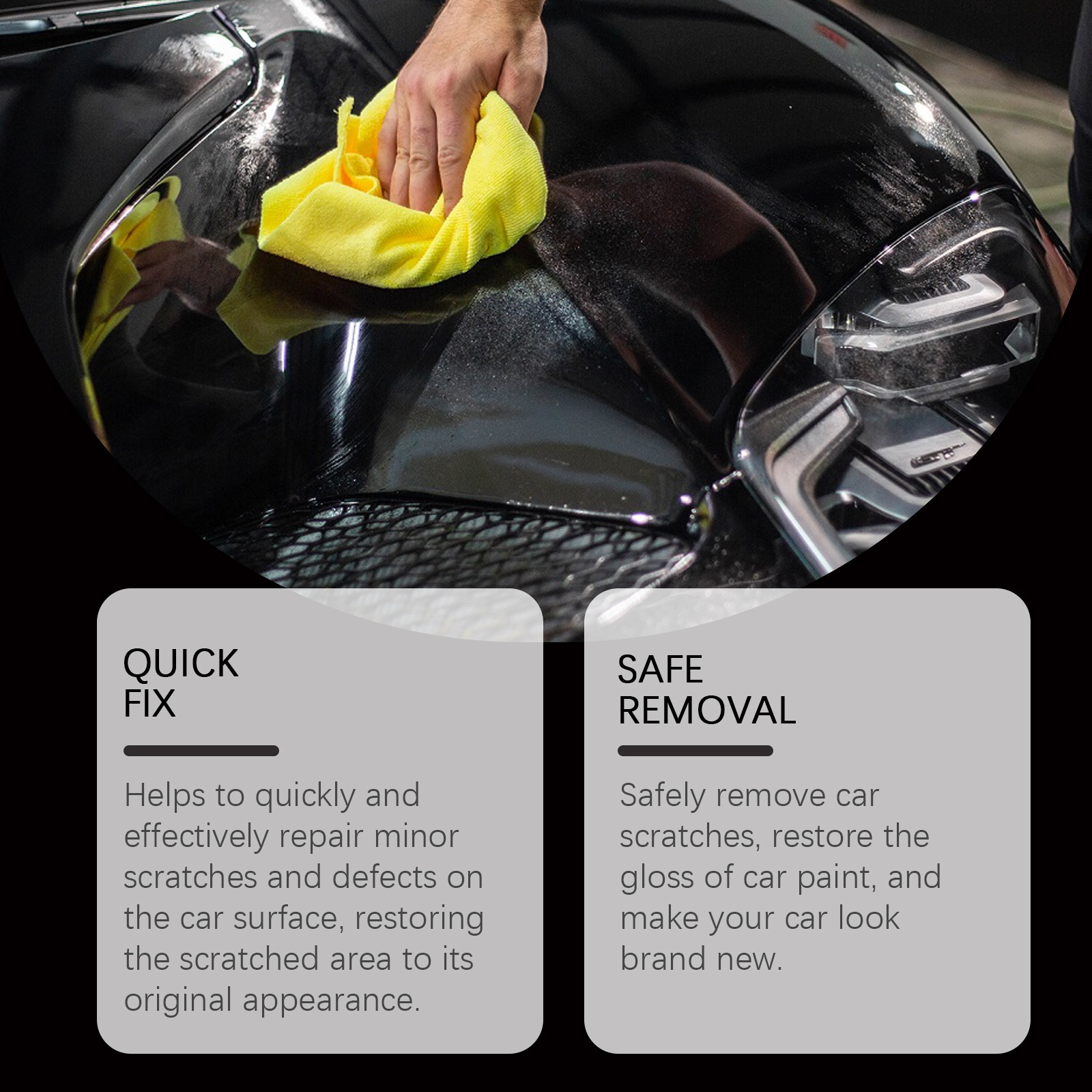 EELHOE Car Scratch Polishing Paste, Paint Cleaning And Stain Removal Wax, Scratch Care Car Wax, Refurbishing Paste 5