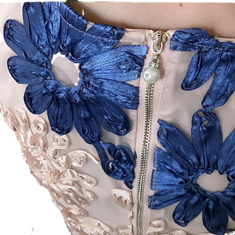 Slim Slim Fashion Embroidered Pleated Skirt