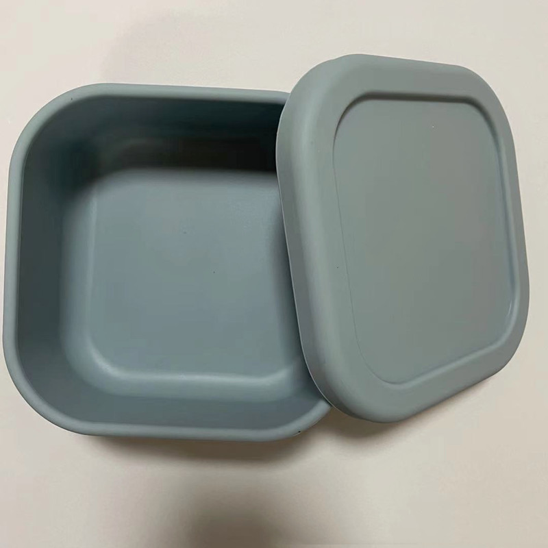 Title 7, Silicone vierkante lunchbox, magnetronbestendig...