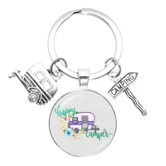 Time Gem Keychain Good Friend Happy Wild Camping Pendant - 2 Style - View 1