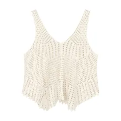 Women's Vest Loose Design Blouse Top - Cutout Blouse - View 1