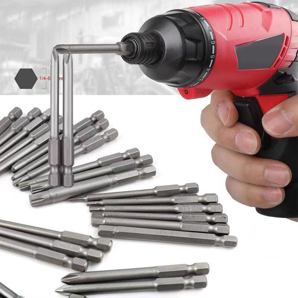 NEW 50 Piece Hex Star Torx Extra Long Security Bits Spline Flat Screwdriver Set — image 9