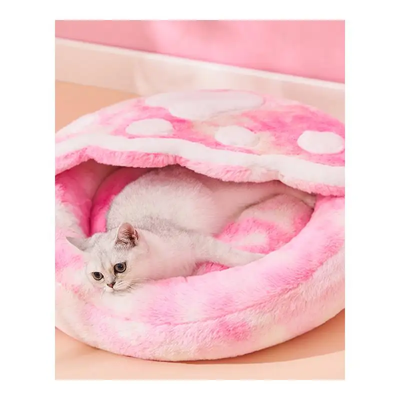 Enclosed Cat Bed For Pets To Sleep