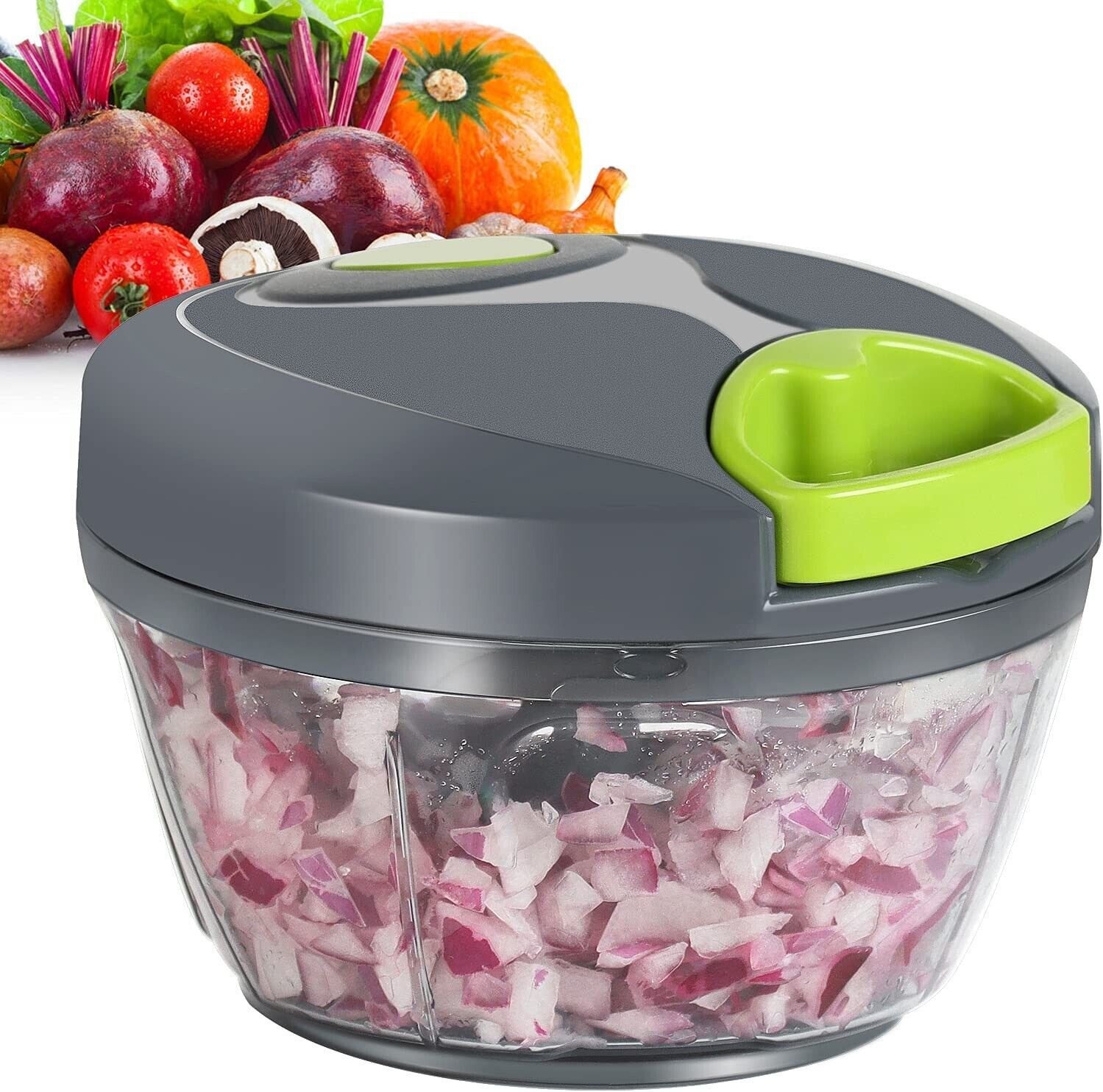 Pull Chopper Vegetable Fruit Cutter Onion Slicer - we ship only inside the US, USPS First Class Package, 2 Day Handling , 2-5 Day Shipping. Manual Food Chopper Vegetable Cutter, Chopper Hand String Vegetable Chopper Onions Cutter for Vegetable Fruits Nuts