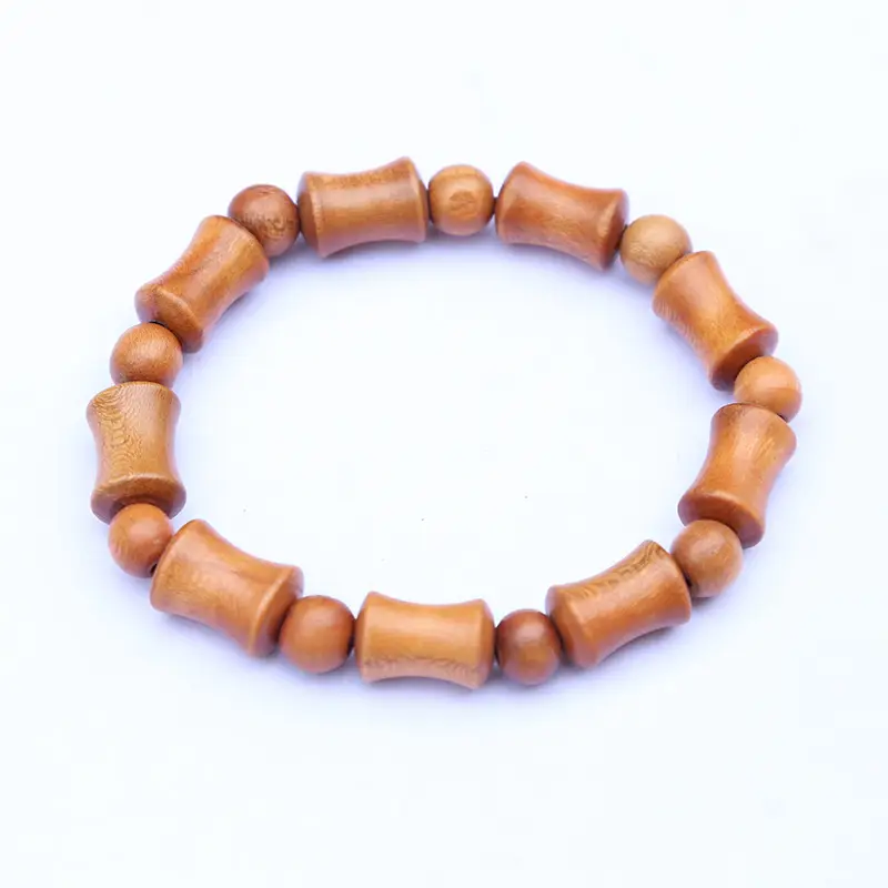 Peach Wood Bracelet Door Curtain With Bamboo DIY Beading Accessories