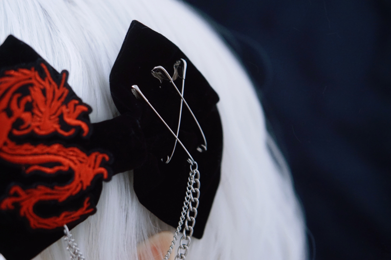 Charm Set Original Handmade Suede Bow Hair Clip