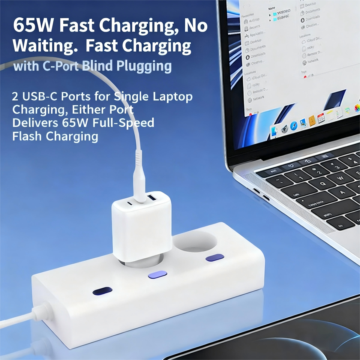 2C1A Charger Comes With A 4-in-1 Data Cable
