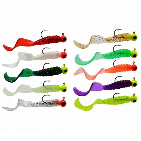 Soft Bait Bionic Fake Lead Head Hook Fishing Tackle