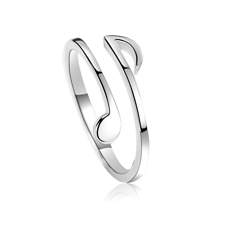 S925 Silver Hollow Form Jump Open Ring