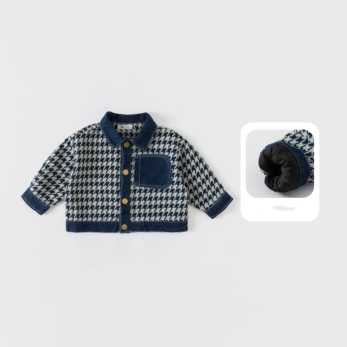 Fashion Personality Children's Denim Coat Winter