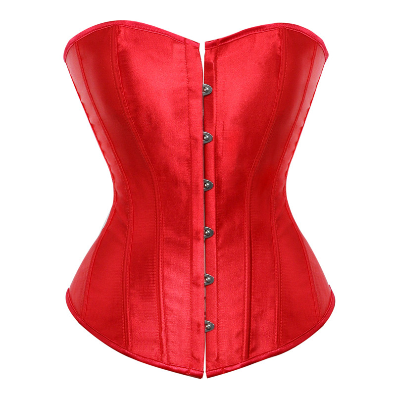 Title 4, Corset Smooth Satin Cloth Gather Breast Support...