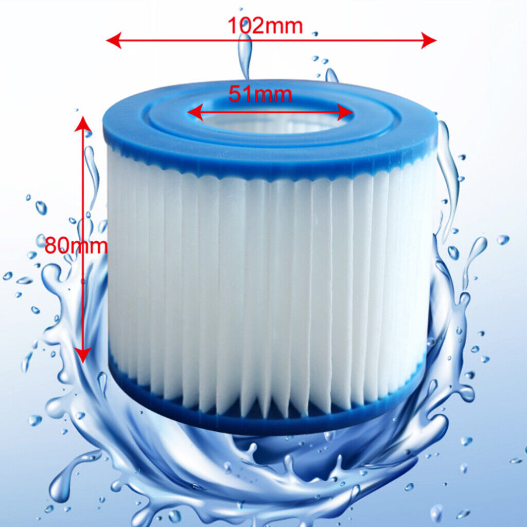 8x New Lazy Lay-Z-Spa Pool Filters 58323 VI Cartridge Hot Tub Spa Swimming Pool 10