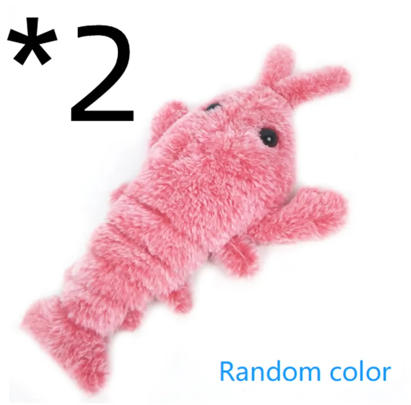 Pet Toys Electric Jumping Shrimp USB Charging Simulation Lobster Funny Cat Plush Pets Toy – image 9