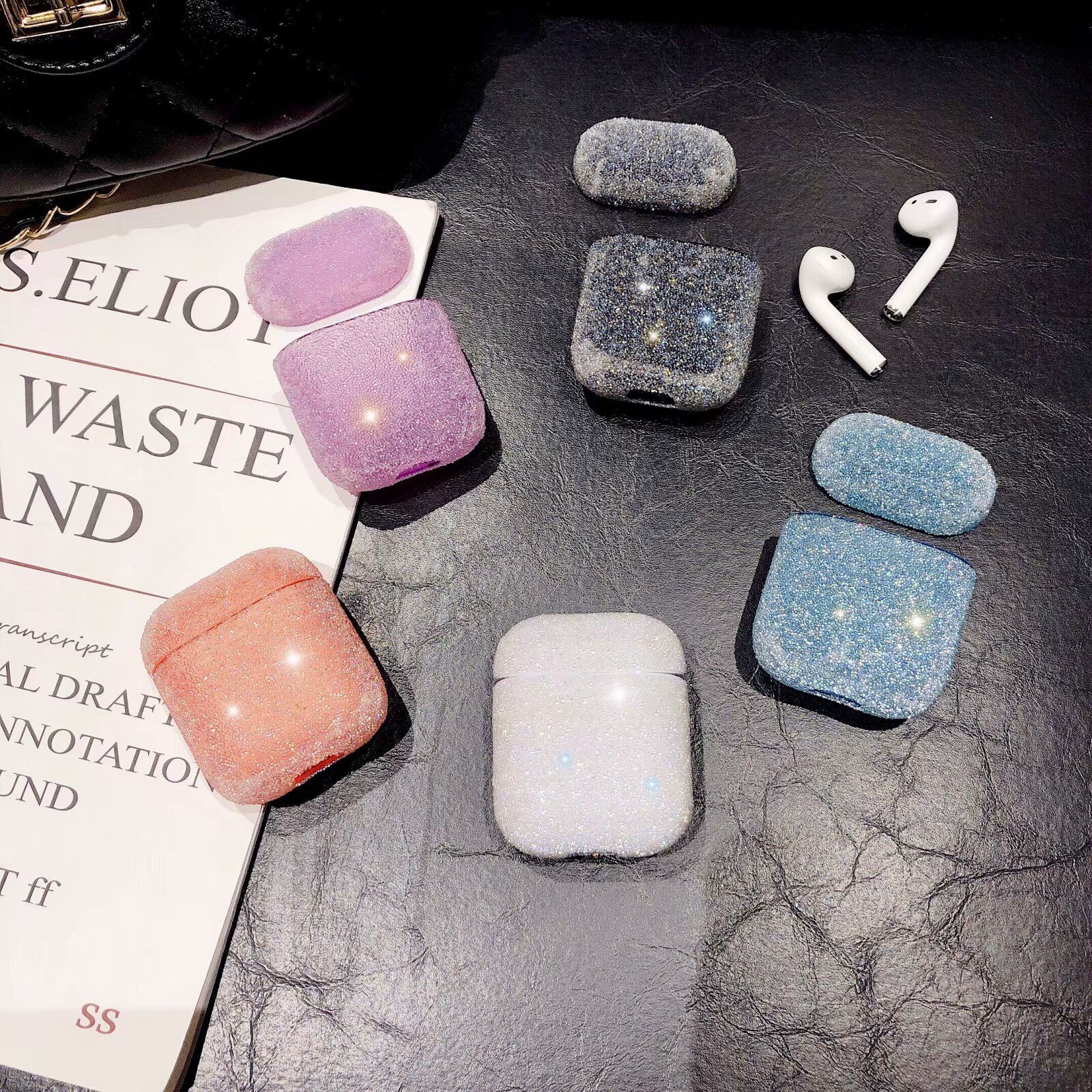Compatible with Apple, Crystal Shiny Hard Shell Wireless Bluetooth Headset Protective Case - Image 5