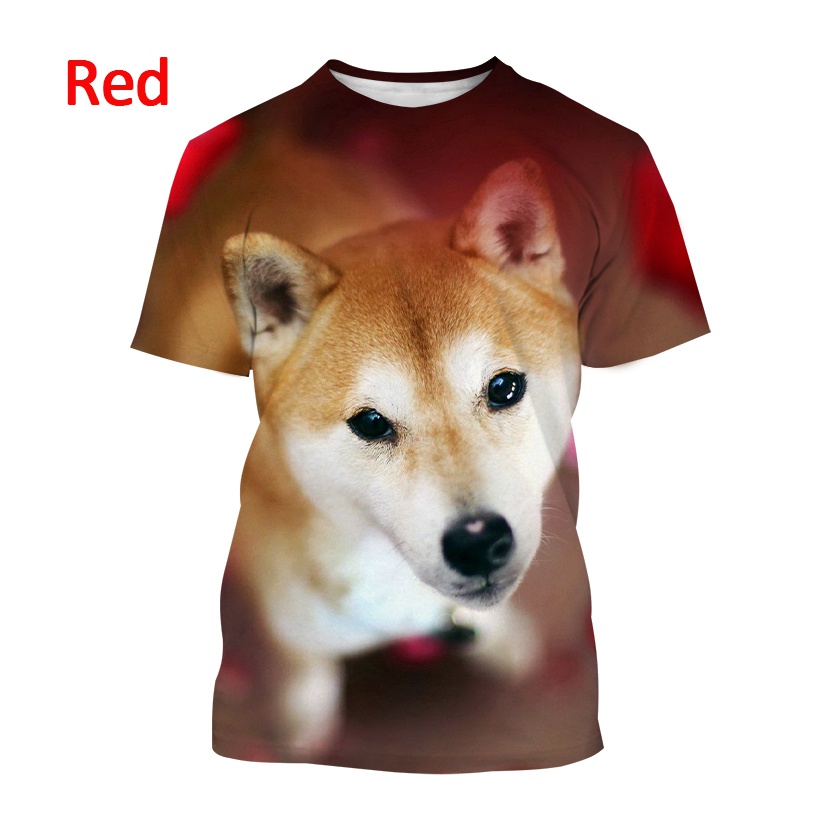 Title 2, Dog 3D Print Short Sleeve T-Shirt for dog lover...