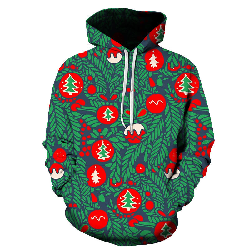 Title 15, Herensweatshirt met kerstprint en lange mouwen ...