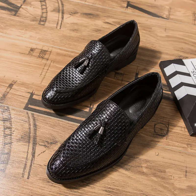 Men's New British Hair Stylist Plus Size Leather Shoes
