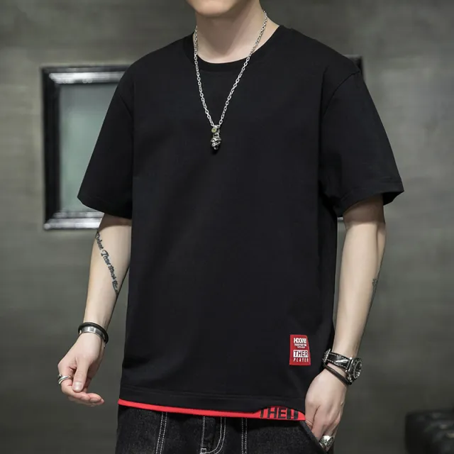 Men's Fashion Cotton Short Sleeve 116Black - Shop at LoveMi
