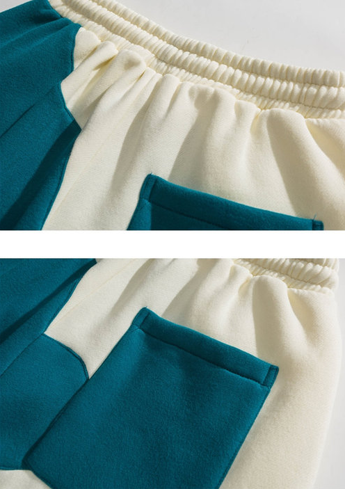 Men's Casual Pants Japanese Street Contrast Stitching