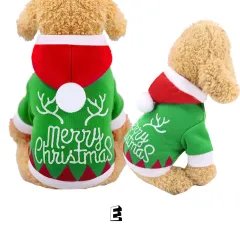 Christmas Pet Supplies Clothes Cat Cotton Clothes - Green - View 1