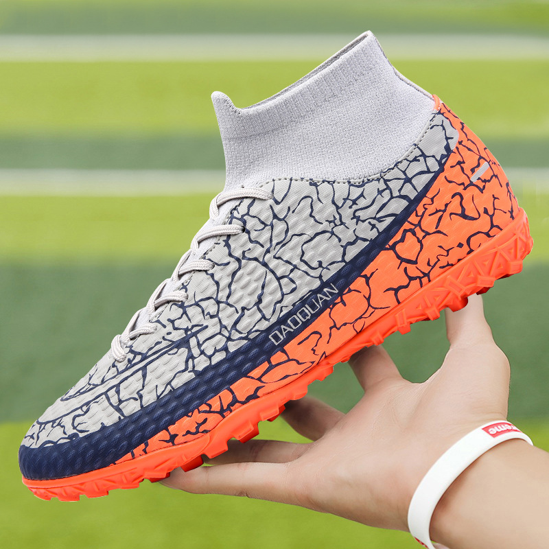 Soccer Men's High Top Youth Student Training Shoes Broken Nails 44 - Shop at LoveMi