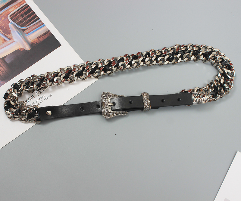 Title 5, New Fashion All-match Leather Belt With Pearl D...