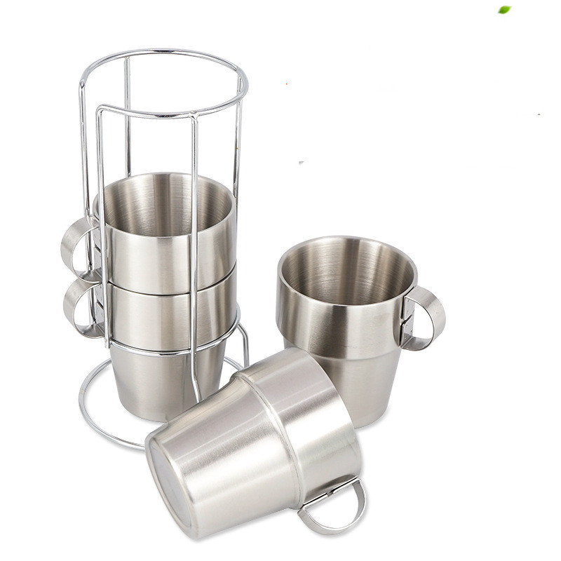 Title 5, 4-piece Non-magnetic Stainless Steel Double-lay...