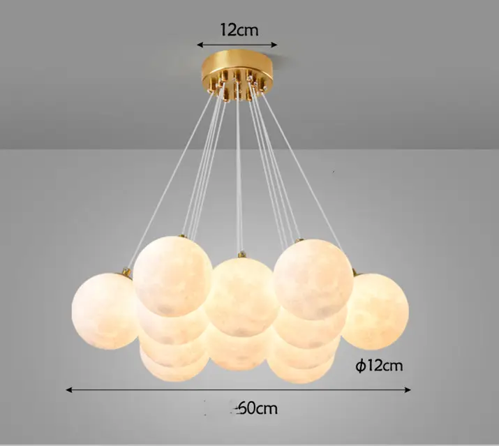 Nordic Modern Minimalist Creative Moon Bubble Living
