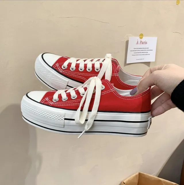 Winter Thick Bottom Ugly Cute Horseshoe Shoes Red - Shop at LoveMi