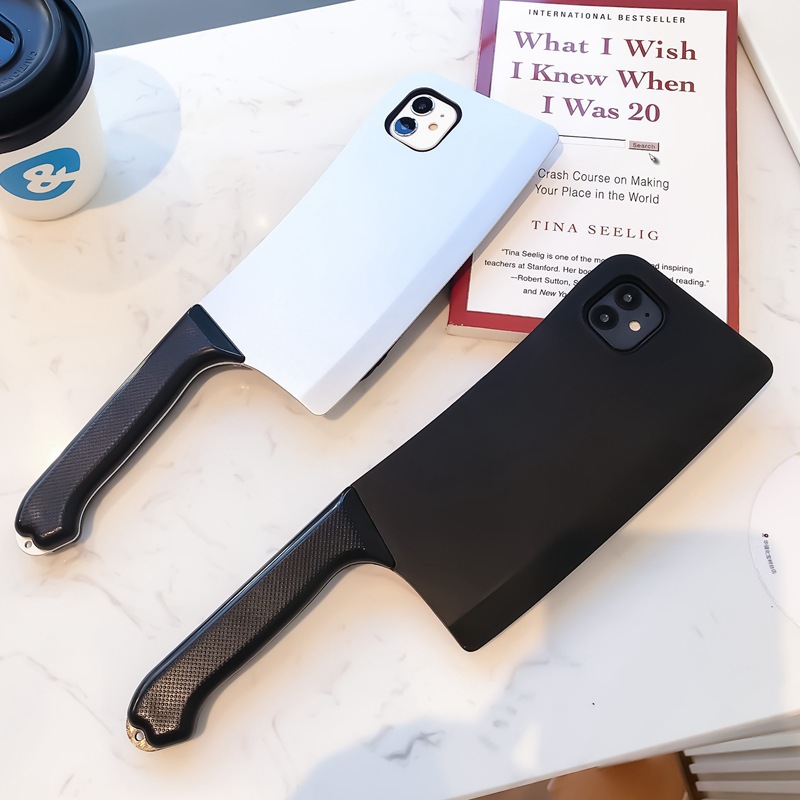 Kitchen Knife Phone Case Soft Silicone Protective Cover