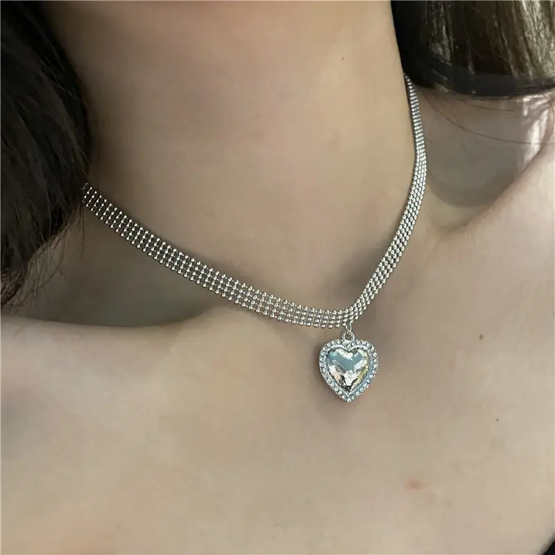 Women's Love Diamond Clavicle Chain