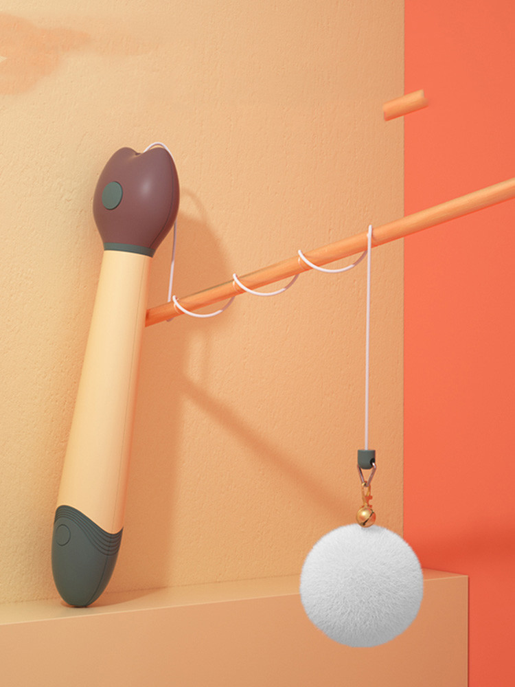 Laser Funny Cat Stick Feather Cat Toy Bite-resistant Small Kitten Supplies