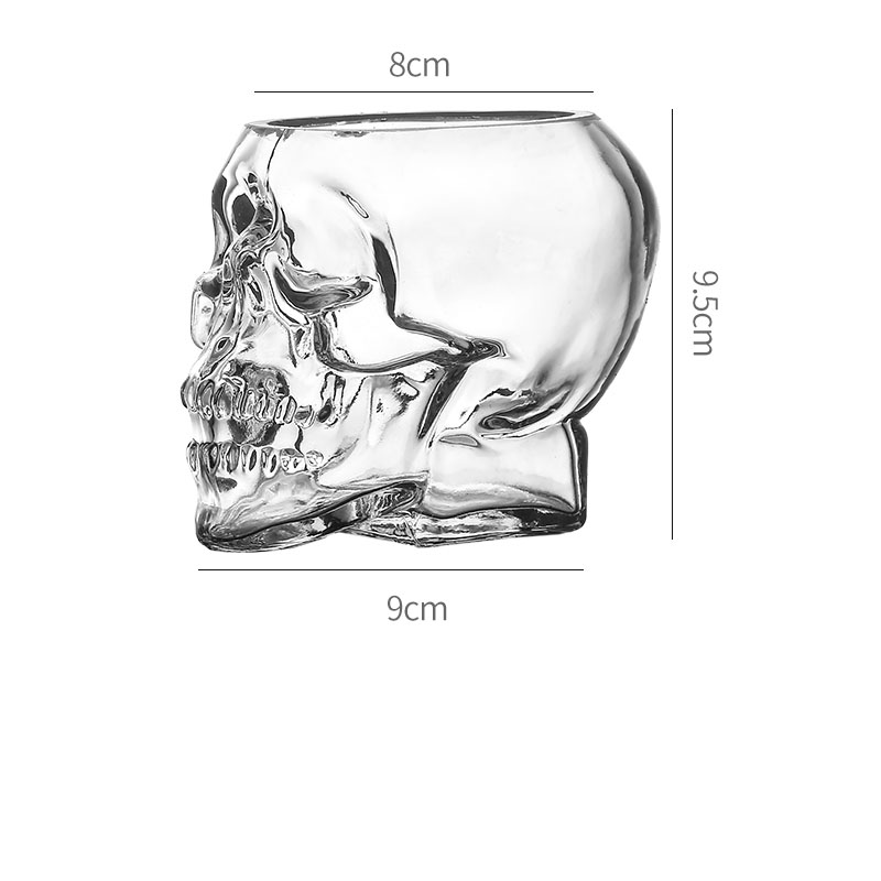 Title 2, Skull Wine Glass Halloween Special Shaped Perso...