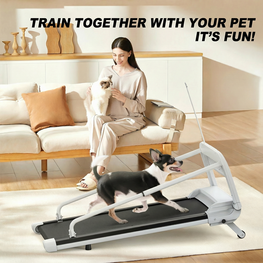 EU New Quiet Smart Pet Treadmill,Adjustable Speed, Perfect For SmallMid-Sized Dogs, Pet Treadmill