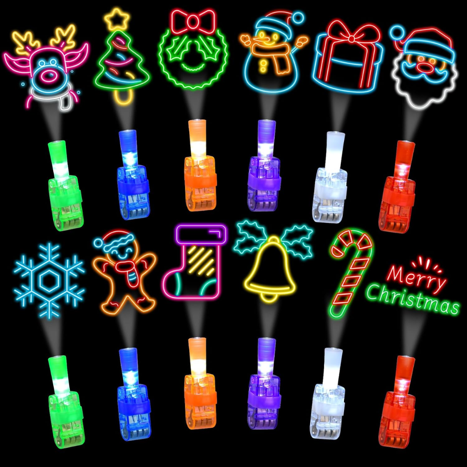 36Pcs Christmas Finger Lights Toys, Kids Party Favors & Stocking Stuffers 3