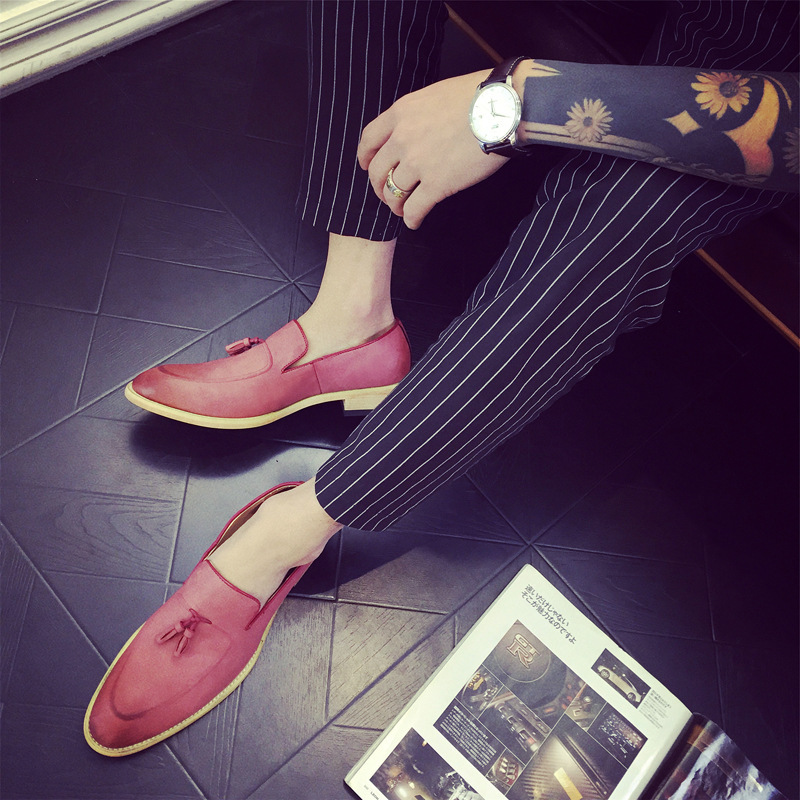 Title 3, Zapatos casuales de cuero para hombre Loafers d...