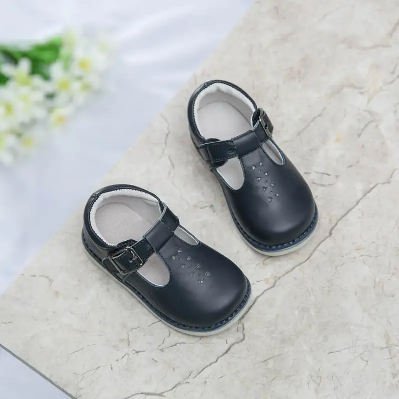Children's English Style Small Leather Shoes